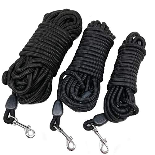 MayPaw 30FT Long Rope Training Dog Leash- Heavy Duty Nylon Recall Pet Tracking
