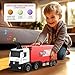 Carrier Truck Race Track Kids Toys, Foldable 3 Layer Toddler Track Playset, Toy Truck Transport Car Carrier & 8 Race Cars, Truck Car Toddlers Toys Xmas Gifts for Age 3 4 5 6+ Years Old Boys Girls