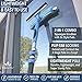 EVERSPROUT 7-to-20 Foot Swivel Squeegee & Microfiber Glass Window Scrubber, Window Squeegee & Window Cleaner, Light-Weight Window Washing Kit with Extension Pole, Squeegee for Window Cleaning