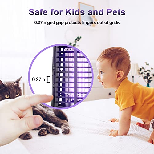 Mosquito Zapper, Meilen Bug Zapper Outdoor, Electric 4000V Fly Zapper Waterproof Mosquito Killer Bug Zapper Indoor, Portable Fly Killer Insect Killer For Patio, Home, Kitchen, Backyard #TOP2