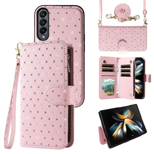 Coque Samsung Galaxy Z Fold 4 rose ZSZXCXDK évite rayures chutes