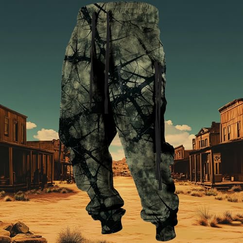 Retro Renaissance Mens Joggers Spring Fall Stylish Drawstring Waist Pants Cool Cargo Sweatpants with Pockets4