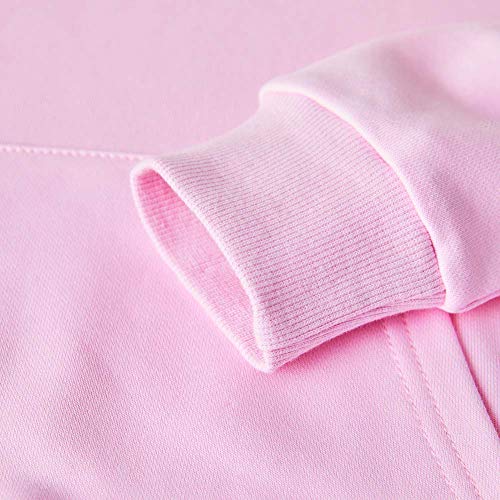 Spring&Gege Youth Solid Pullover Sport Hoodies Soft Kids Hooded Sweatshirts For Boys And Girls Pink Size 7-8 Years #TOP4