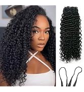 Water Wave Crochet Human Hair Knotless Pre-Separated Crochet Hair Extensions Human Hair Natural B...