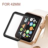 Apple Watch 42mm Full Coverage Screen Protector (Series 1, Series 2, Series 3), Atill Tempered Glass Screen Protector [Anti-scratch] [Bubble-free] for Apple iWatch 42mm Series (1 Piece)