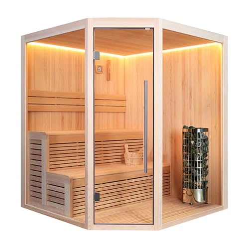 AWT AQART WATER TECHNOLOGY Sauna E1801B Pinienholz/ 160×160/ 6.8kW Cilindro