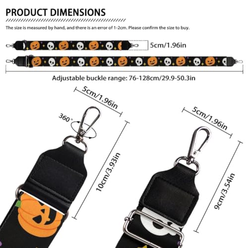 Image of Adjustable Purse Strap Replacement, Wide Shoulder Canvas Bag Strap, Crossbody Handbag Strap