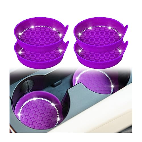 Dessous de verre en silicone violet foncé pour voiture x4 - 2