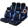 UKB4C Blue Full Set Front & Rear Car Seat Covers