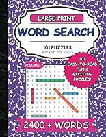 Large Print Word Search: 101 Easy to Read Puzzles B0F5W99T5K Book Cover