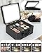 Makeup Case with Lighted Mirror, Travel Makeup Box with LED Mirror Makeup Organizer Bag Portable Cosmetic Train Case Makeup Artist Storage Bags with Adjustable Dividers Gifts for Women and Girls
