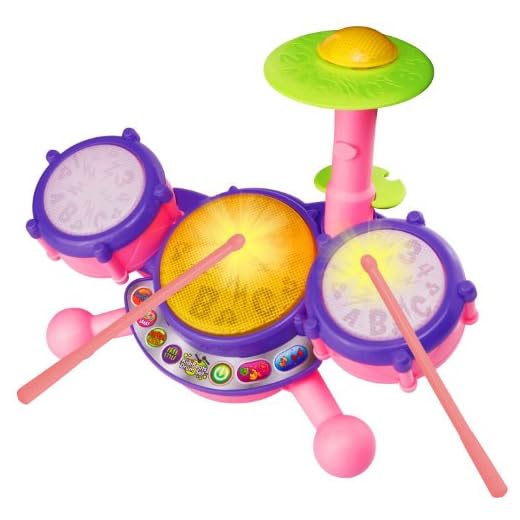 VTech KidiBeats Drum Set, Pink