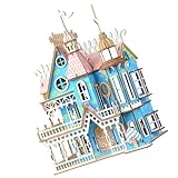FELTECHELECTR Puzzle in Legno Fai da Te Casa Prefabbricata Modellino da Costruire per Gioco Educativo per Coordinazione Mano-occhio e Sviluppo Intellettivo Lavorati Mano