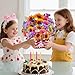 MZD8391 Birthday Cards with MUSIC & LIGHTS, Pop Up Happy Birthday Card, Sunflower & Butterfly, 10 Inch Life Sized Forever Flower Bouquet Gifts for Women Mom Grandma