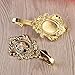 Tinksky Curtain Holdbacks Rose Pattern Vintage Zinc Alloy Drapery Curtain Tieback Hooks-2pcs(Golden)