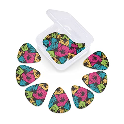Lot de 12 médiators colorés pour guitare électrique, basse, acoustique, cadeau avec boîte - Les Beatles, Paul McCartney, John Lennon, RIngo Starr, George Harrison Lot de 12 médiators colorés pour guitare électrique, basse, acoustique, cadeau avec boîte – Image 4