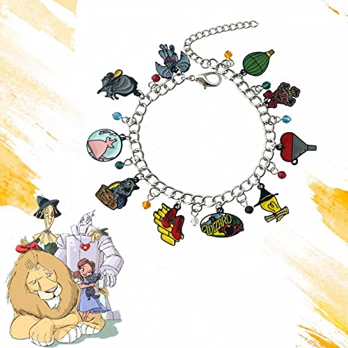 Rhxwfdg The Wizard Oz Bracelet Charm, Environmental Zinc Alloy Hand Chain Bracelets, Anime Gifts Charm Chain For Boys, Girls And Women #TOP4