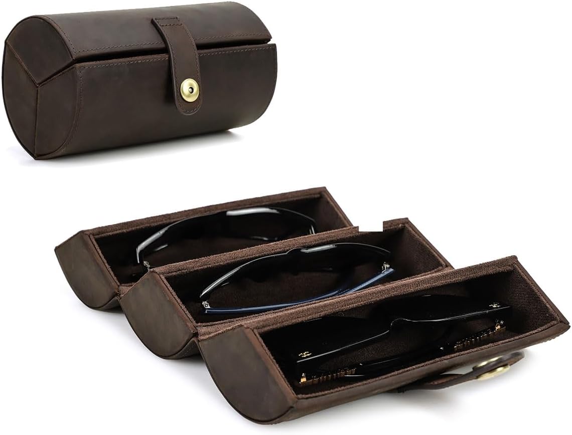 Contacts Luxury Leather Sunglasses...