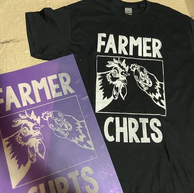 Miniatura 3 de DGAGA Plantillas de pantalla de seda autoadhesivas de pollo, plantillas de serigrafía de animales de granja, plantillas reutilizables para