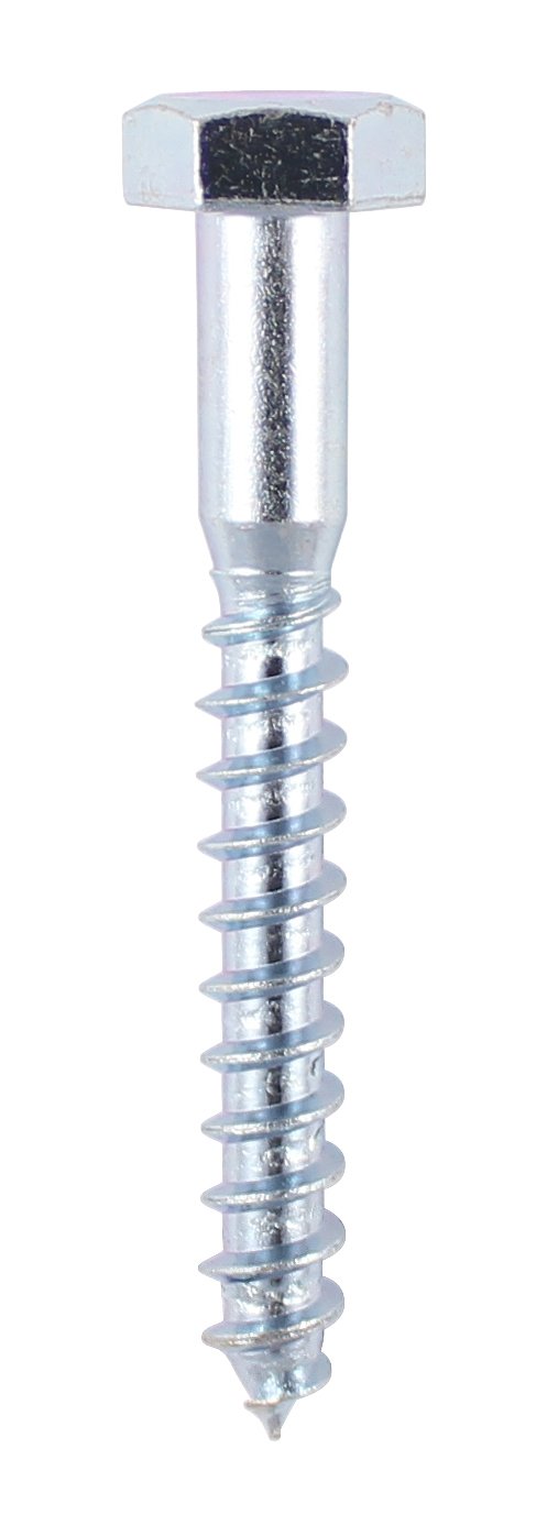 TIMco 12100CSC BZP Coach Screw 12 x 100 - Zinc (Box of 25)