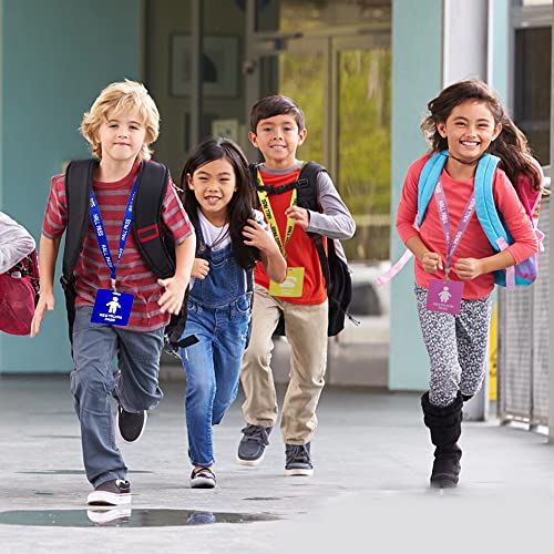 Hall Pass Lanyards With Card Passes,Unbreakable School Classroom Passes Set For Teacher Parents (Hall Bathroom Library Office & Nurse),5 Pcs (Hall) #TOP5