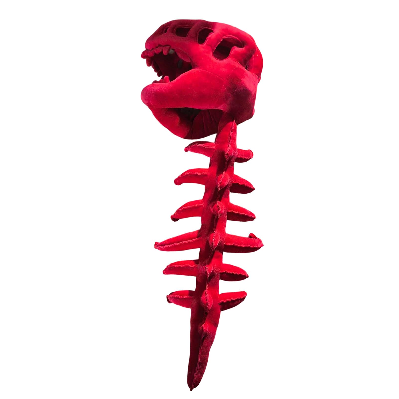 Corlidea Dinosaurier-Skelett-Kostüm, 3D-Spinosaurus-Schädelmaske & Plüsch-Rückenknochen für Halloween, Cosplay und Verkleidungsspiele