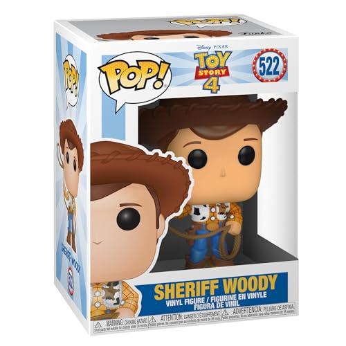 Funko Pop! Vinyl: Disney Pixar: Toy Story 4: Woody - Figurine en Vinyle à Collectionner - Idée de Cadeau - Produits Officiels - Jouets pour Les Enfants et Adultes -...
