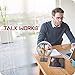 TALK WORKS Headphone Stand Holder-Desktop Headset Stand Organizer and Tabletop Space Saver for Home, Office and Gaming Room - Sleek Design, Easy Assembly and Durable Non-Slip Base,Black