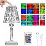 ✨💎【 Gute Geschenke, Dekorative Verwendungen 】 Die Kristall Tischleuchte schafft eine romantische Atmosphäre, die sich sehr gut als Geschenk für Valentinstag, Partner, Familie, Freunde und Teenager Mädchen eignet. Diese Nachttischlampe ist auch sehr geeignet für Schlafzimmer Dekorationen, Wohnzimmer, Esszimmer, Arbeitszimmer, Weihnachtsdekoration, Handwerksräume, Korridore, Schränke, Hotels, Büros, Innen- oder Außenparty etc.