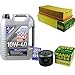 Produktbild Filter Set Inspektionspaket 5 Liter Motoröl MoS2 Leichtlauf 10W-40 MANN-FILTER Luftfilter Ölfilter