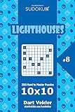 Sudoku Lighthouses - 200 Hard to Master Puzzles 10x10 (Volume 8)
