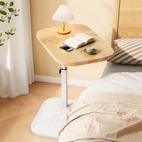 Moderna mesa auxiliar en forma de C para desayunar en la cama o disfrutar de un baño relajante