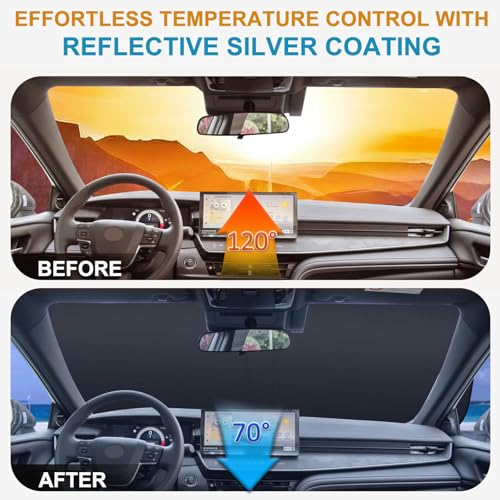 Pare-soleil épais haut de gamme TOPINSTALL compatible Toyota Camry 2025
