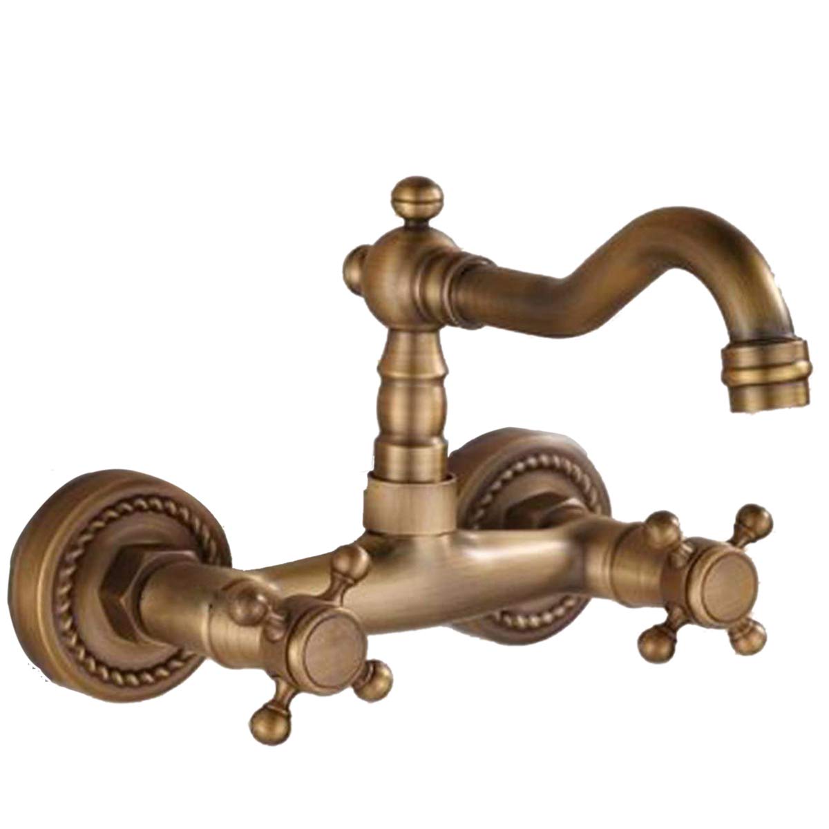 Robinet de cuisine en cuivre pivotant pour stopper les éclaboussures du lavabo