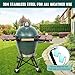 KAMaster Grill Rack Compatible with Large Big Green Egg Cart,Utility Rack With 2 Slot Positions Hold Plate Setter,Cooking Grids and Baking Stones,Stainless Steel Rack for Grill Rolling Cart