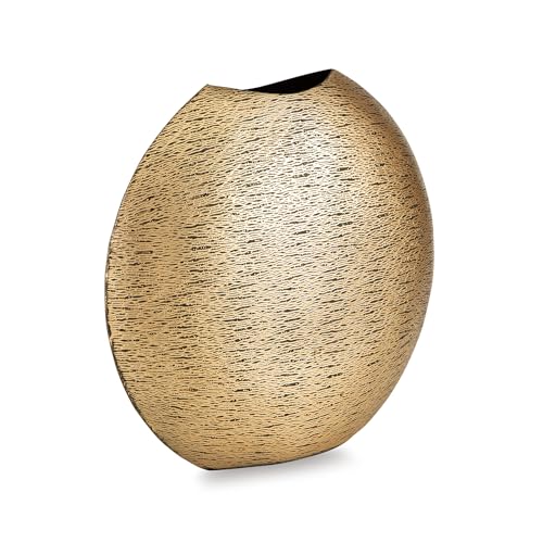 Signature Design by Ashley Iansboro Glam Indoor 12" Metal Tabletop Vase, Metallic