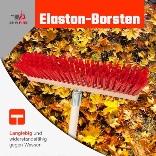 Straßenbesen SHW-Fire 40 cm mit Kratzkante und Elaston-Borsten