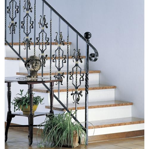 IAM DESIGN Zierelement ø 30mm aus geschmiedetem Eisen Kugel glatt passend zu Schmiedeeisen Treppengeländer