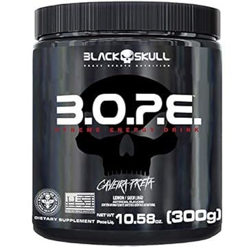 B.O.P.E Pré Treino - 300G Limão - Black Skull, Black Skull
