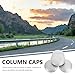 TEHAUX 4Pcs Post Caps for Outdoor Use Protective Covers for Highway and Fence Posts Easy Installation Without Tools Durable Column Caps