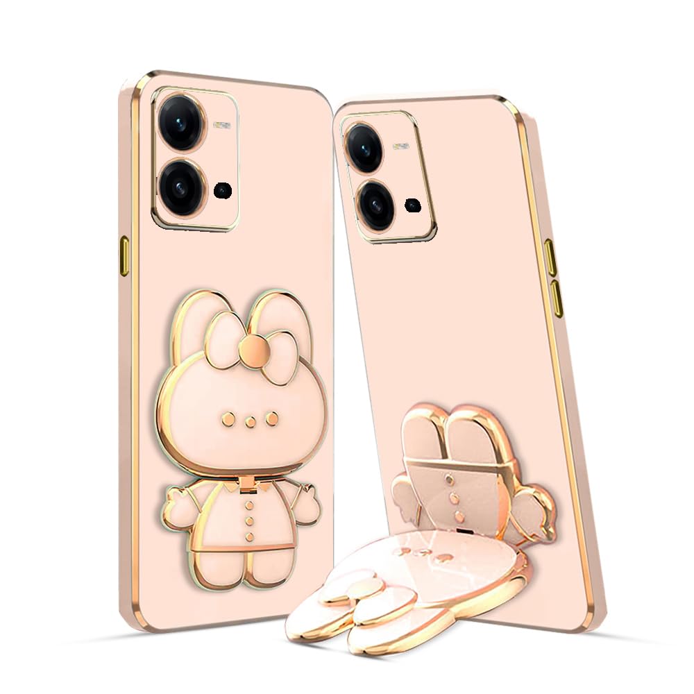 KARWAN®️ 3D Cat Back Cases and Covers Compatible for Vivo V25 5G Kitty Cat Back Cover Case with Stand and Mirror | Camera Protection | Anti-Slip | Folding Stand - Pink (B0CCDSP3KY) Amazon Price History, Amazon Price Tracker