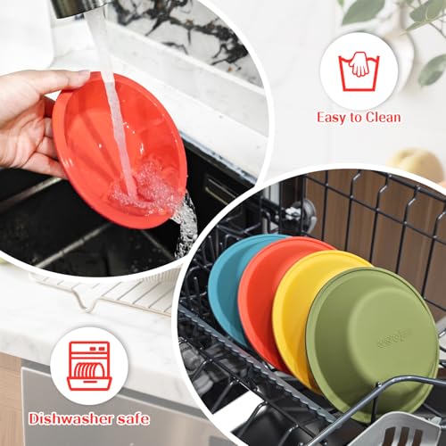 image for Webake 5 Inch Silicone Mini Pie Pans for Baking, Non-stick Small Tart 