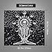 Skull Tapestry Meditation Skeleton Wall Hanging Tapestry, Chakra Starry Tapestry-Black and White Stars, Mural for Bedroom, Living Room, Dorm, Home Decoration (59.1