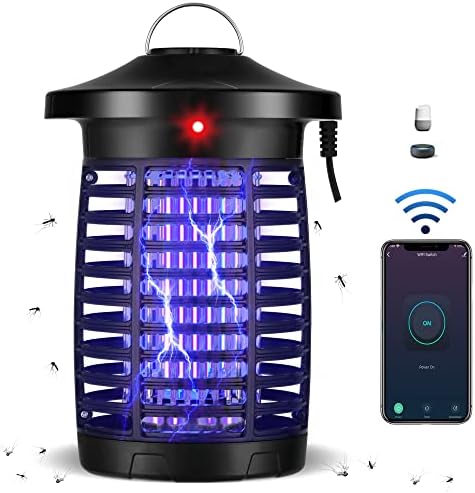 Smart Bug Zapper Outdoor, Mosquito Zapper, Electric Zappers can be APP Remote and Voice Control, Compatible with Alexa and Google Home