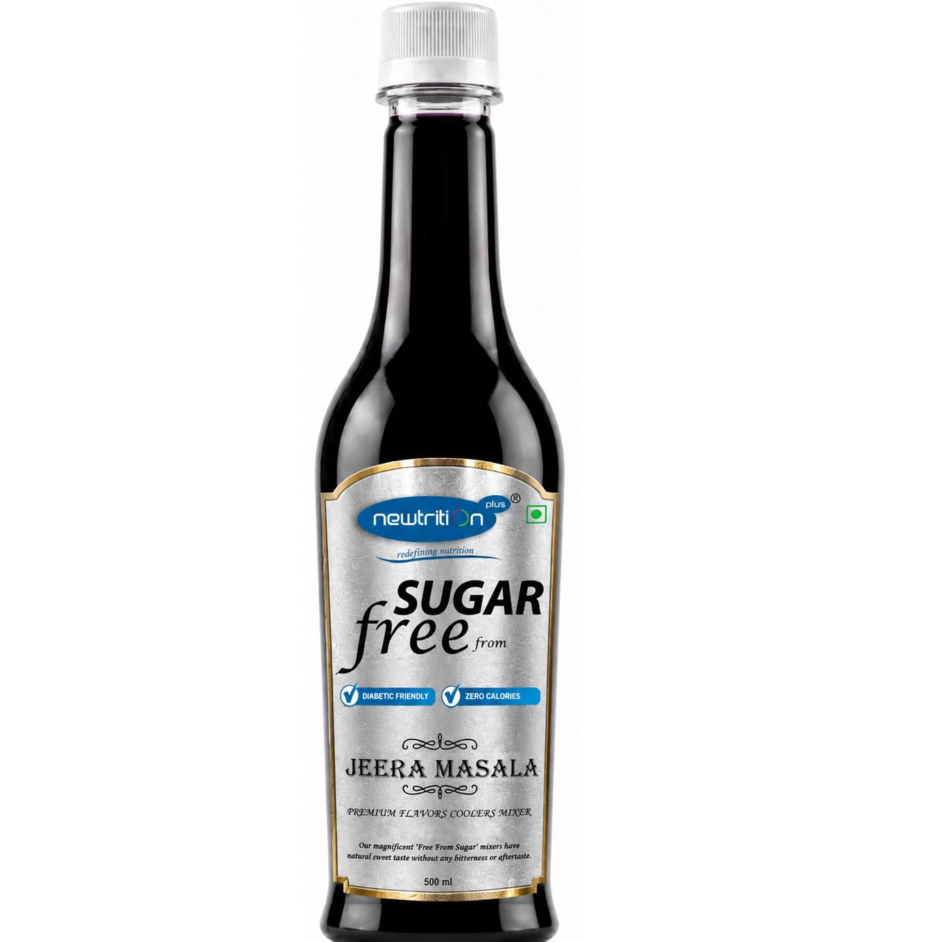 newtrition plus redefining nutrition - Jeera Masala Sugar Free Mixer Syrups, Zero Calorie, Zero Carbs, Vegan, Gluten Free - 1 Count-image-33