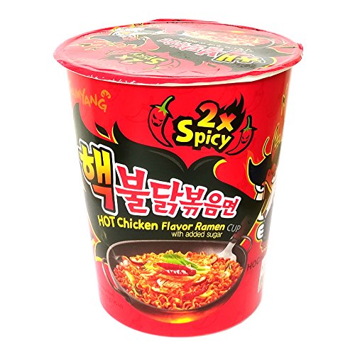 SAMYANG 2X Spicy Hot Chicken Flavour Ramen Cup, 6 X 70 G, 420 Grams (B074G1HX6B) Amazon Price History, Amazon Price Tracker