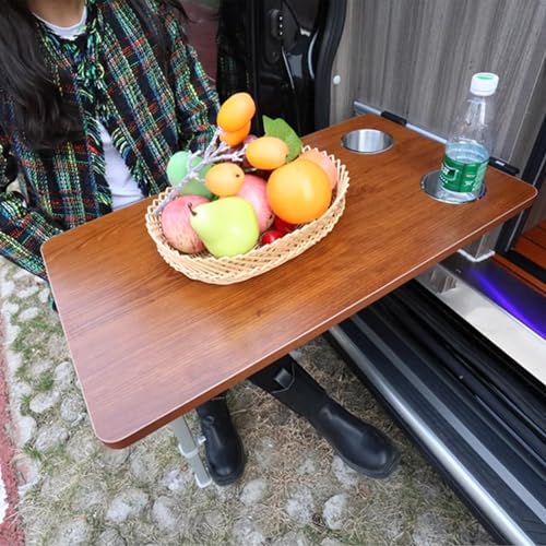 Table pliante murale à abattants pour gagner de la place en van