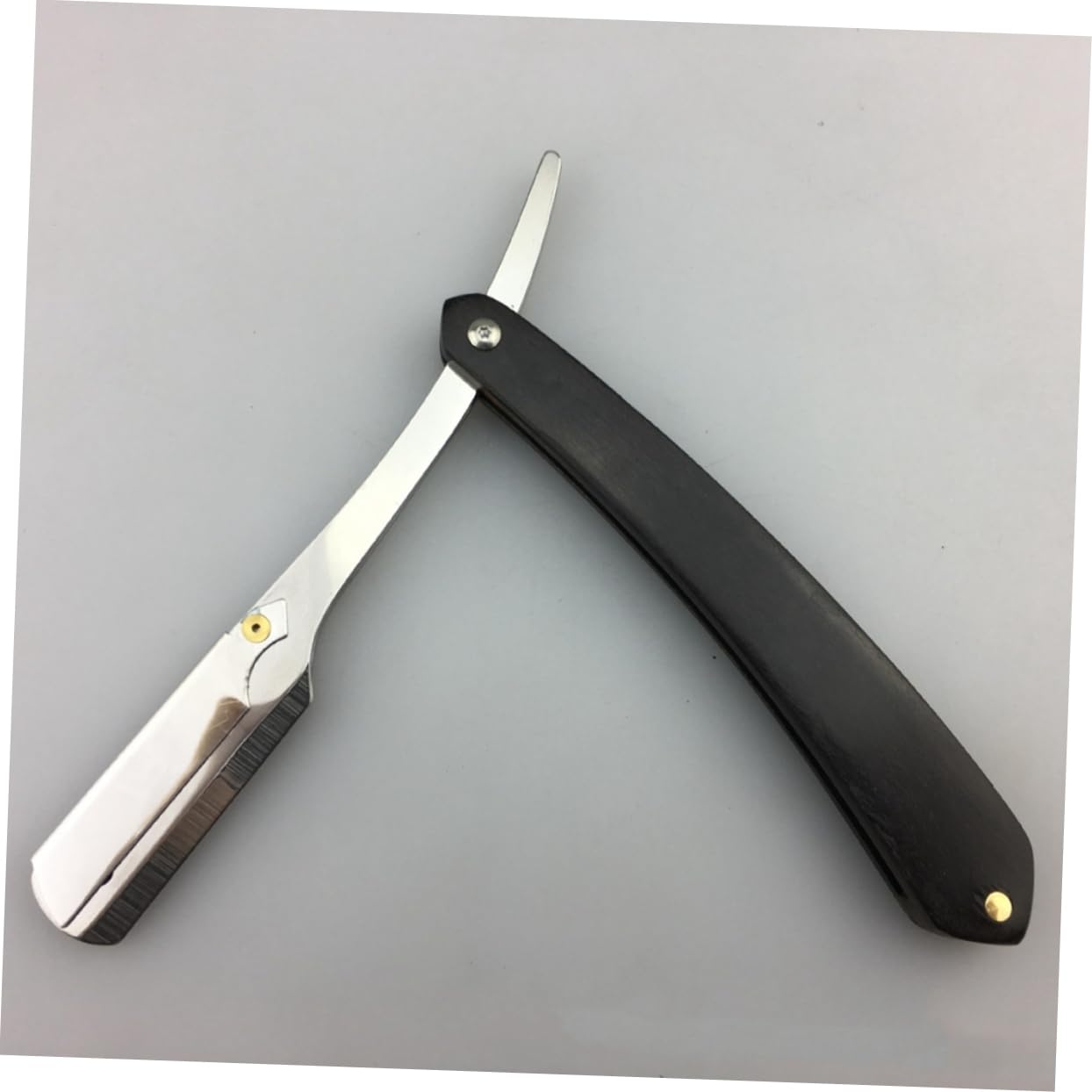 FOMIYES 2 Pz rasoio manuale per uomo rasoio portatile shaver face razor vintage da barba in metallo manuale sicuro sicuro da uomo Coltello peloso Bambù