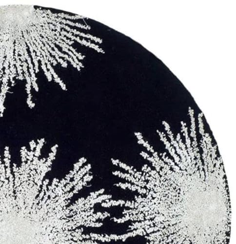 Image of Sifa Carpet Hand-Tufted Modern Round Area Rug NZ Wool Thick & Soft Circular Carpet for Living Room, Bedroom & Dining Room Weight -15 Pund, Size-5x5 Feet (60x60 Inch Round)