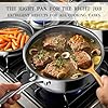 VONIKI Hybrid Tri-ply Stainless Steel Cookware Set, Pots And Pans Set Non Stick with Steamer Basket, Non Toxic Induction Cookware, Kitchen Cookware Sets PFOA & PTFE Free, Dishwasher and Oven Safe #3